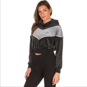 Nike velour sportswear cropped hoodie, never worn